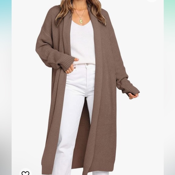 Lillusory Brown maxi cardigan - Picture 2 of 8